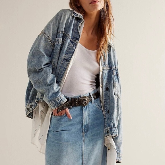 The Laundry Room Jackets & Blazers - THE LAUNDRY ROOM BORN IN THE USA / HELLS ANGELS / HARLEY DAVIDSON DENIM JACKET